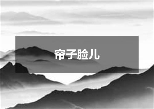 帘子脸儿