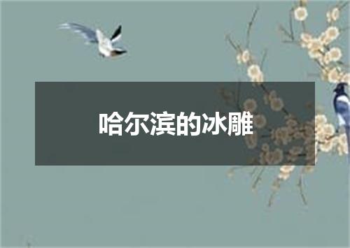 哈尔滨的冰雕